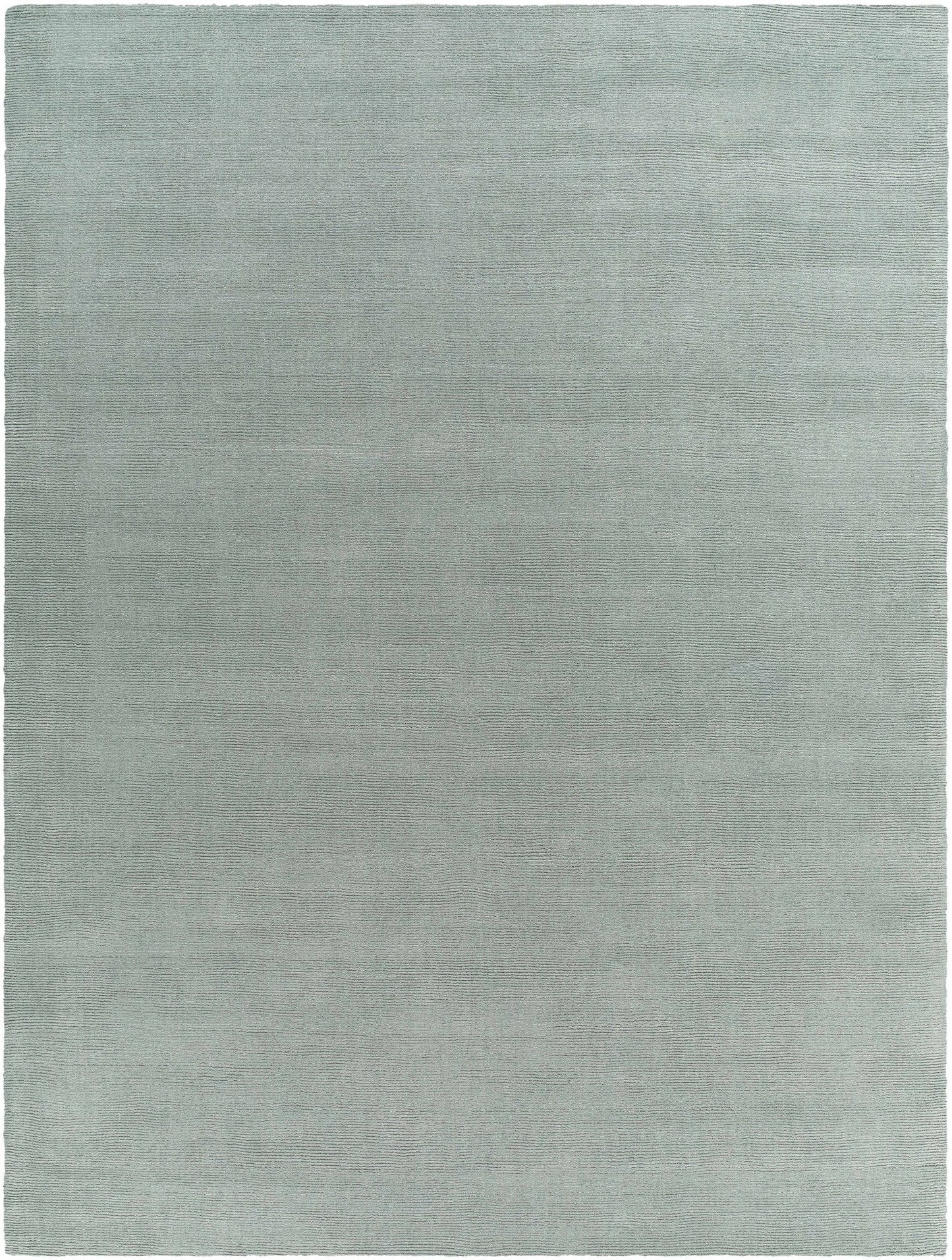 Brockton Solid Dusty Sage Wool Rug - Quahog Bay Bedding
