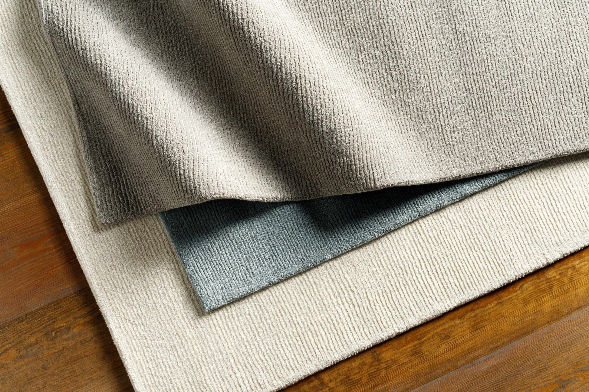 Brockton Solid Gray Wool Rug - Quahog Bay Bedding