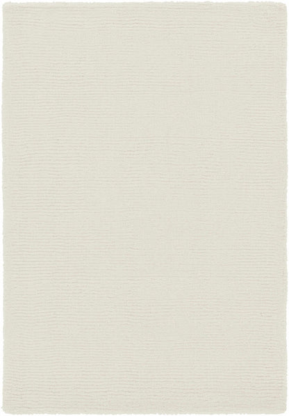 Brockton Solid Light Beige Wool Rug - Quahog Bay Bedding