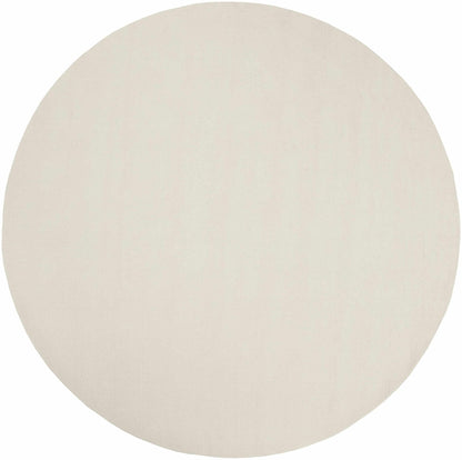 Brockton Solid Light Beige Wool Rug - Quahog Bay Bedding