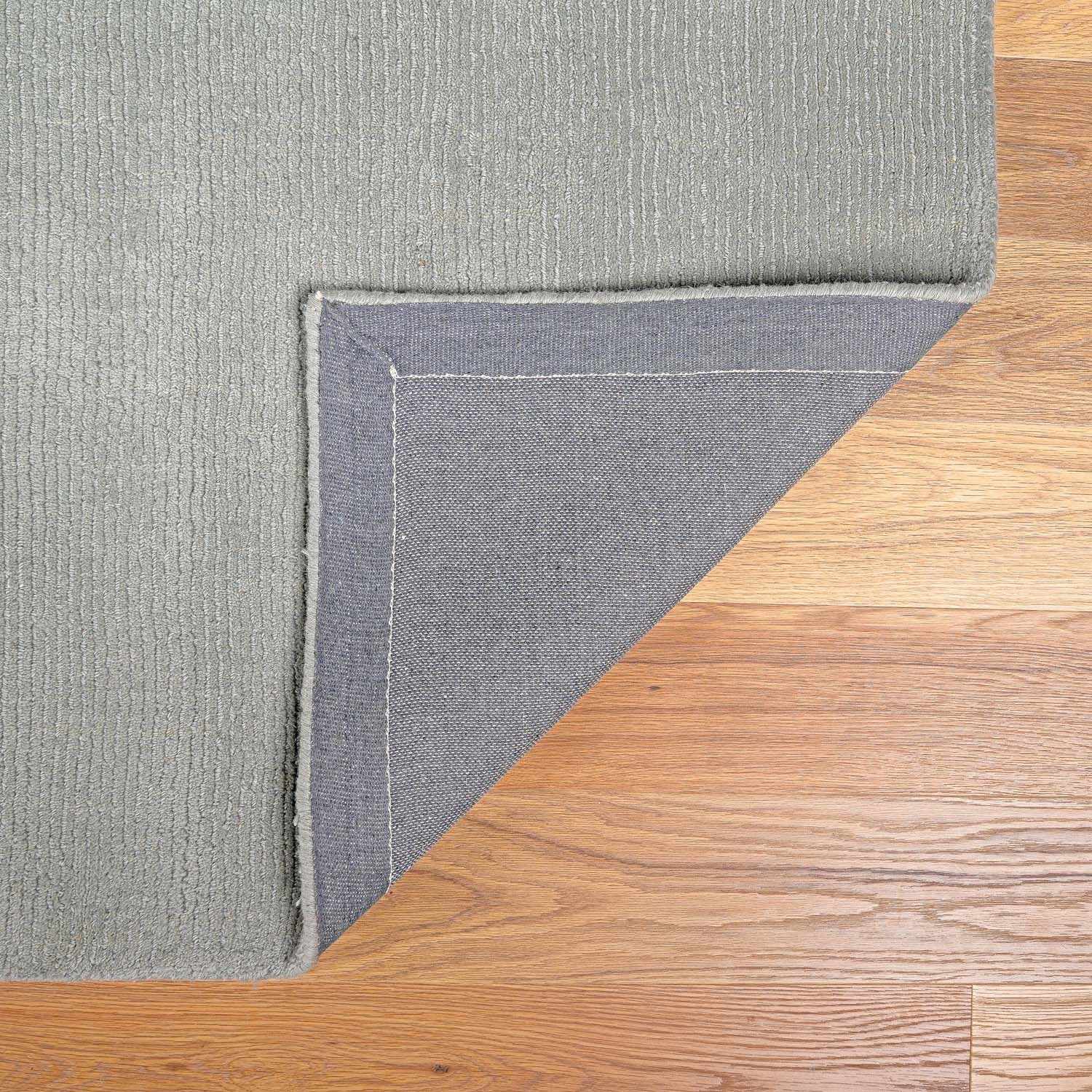 Brockton Solid Light Gray Wool Rug - Quahog Bay Bedding