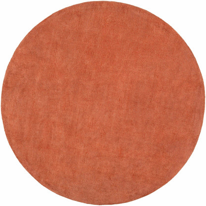 Brockton Solid Orange Wool Rug - Quahog Bay Bedding