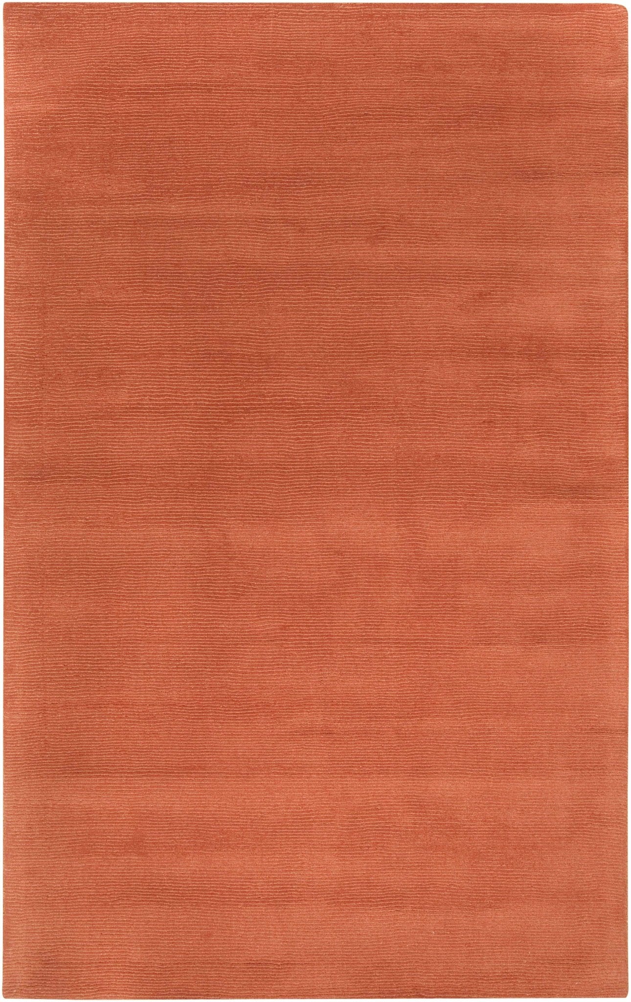 Brockton Solid Orange Wool Rug - Quahog Bay Bedding