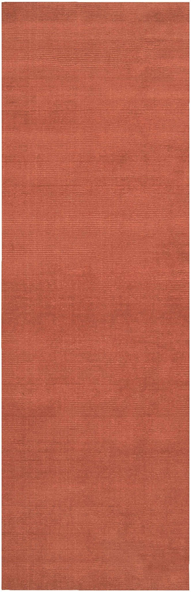 Brockton Solid Orange Wool Rug - Quahog Bay Bedding