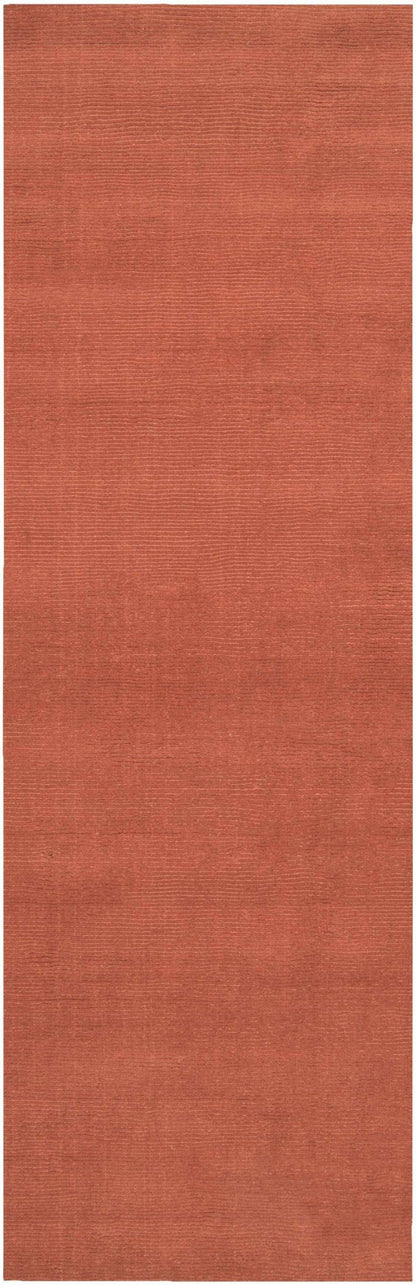 Brockton Solid Orange Wool Rug - Quahog Bay Bedding