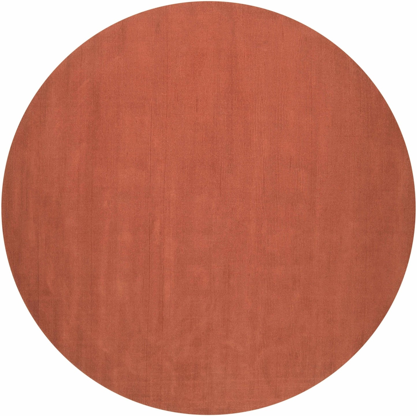 Brockton Solid Orange Wool Rug - Quahog Bay Bedding