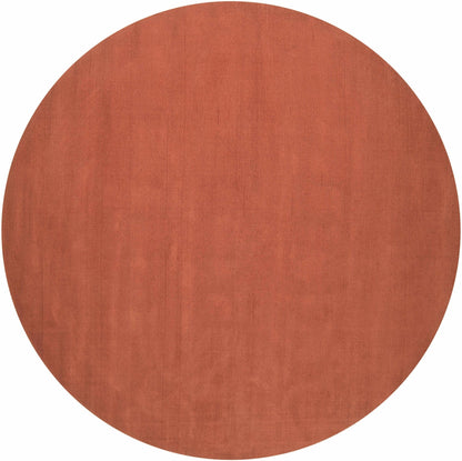 Brockton Solid Orange Wool Rug - Quahog Bay Bedding