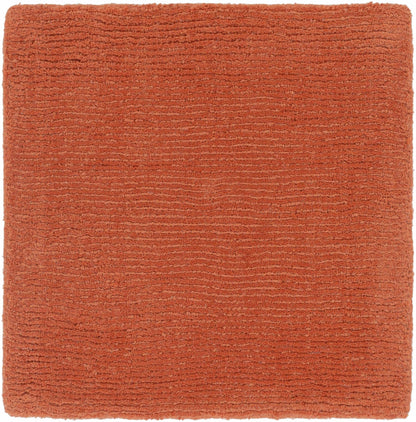 Brockton Solid Orange Wool Rug - Quahog Bay Bedding