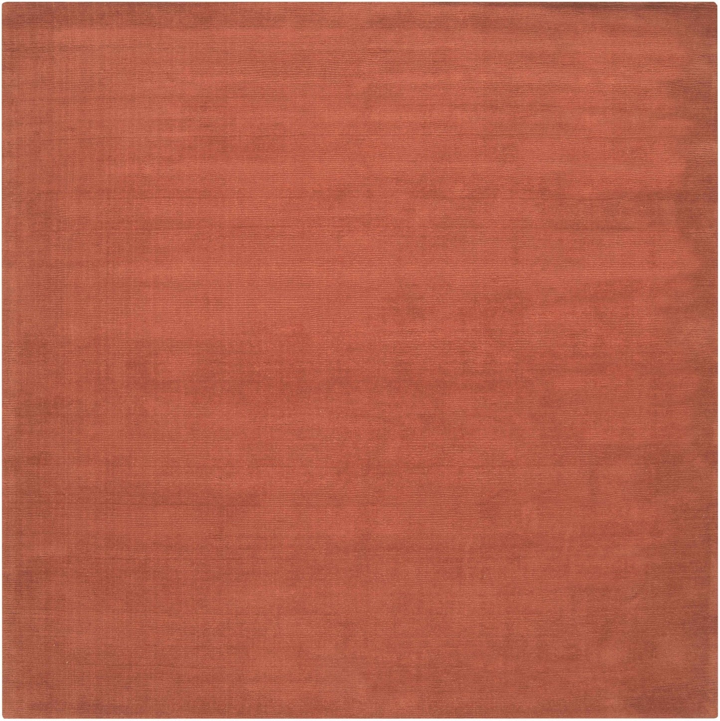 Brockton Solid Orange Wool Rug - Quahog Bay Bedding