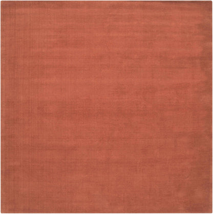 Brockton Solid Orange Wool Rug - Quahog Bay Bedding