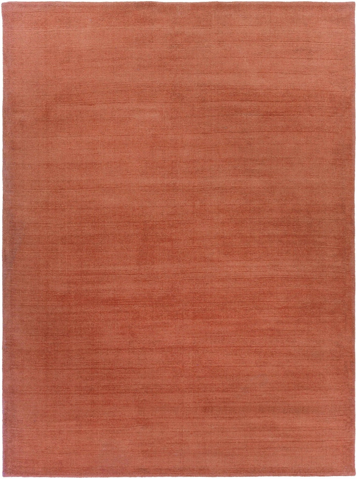 Brockton Solid Orange Wool Rug - Quahog Bay Bedding