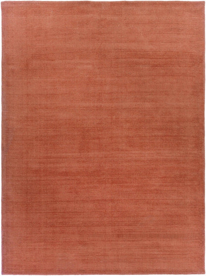 Brockton Solid Orange Wool Rug - Quahog Bay Bedding