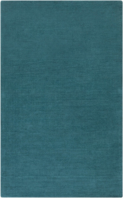 Brockton Solid Teal Wool Rug - Quahog Bay Bedding