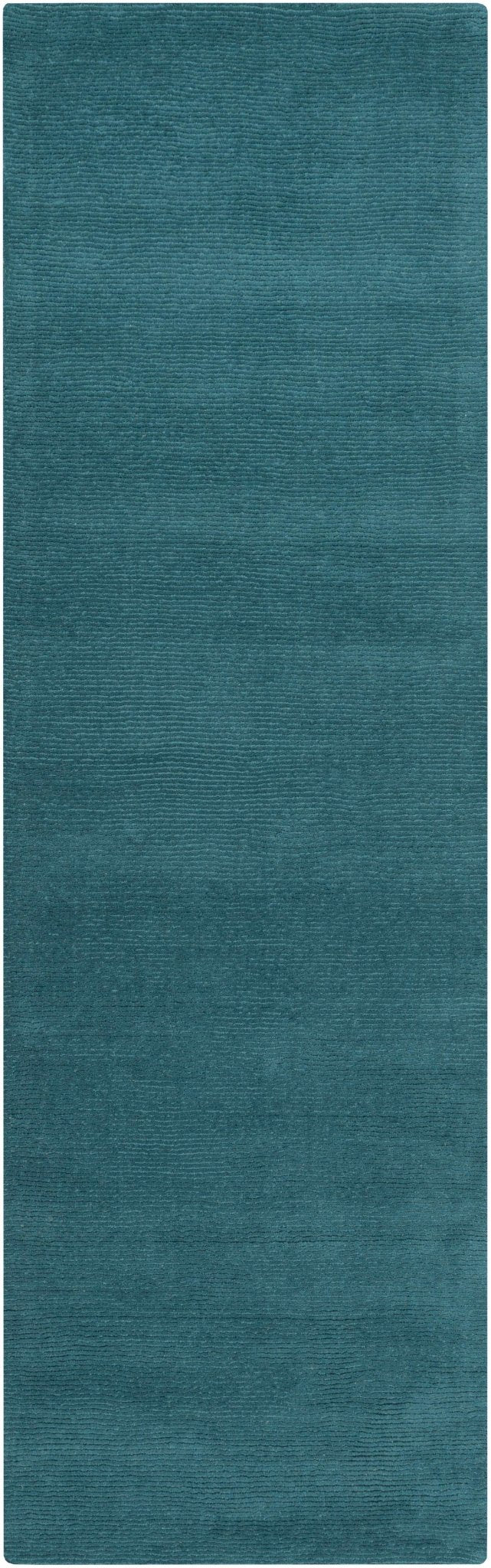 Brockton Solid Teal Wool Rug - Quahog Bay Bedding