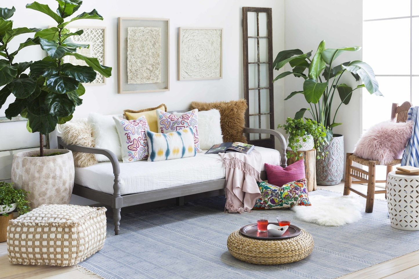 Brookneal Pouf - Quahog Bay Bedding