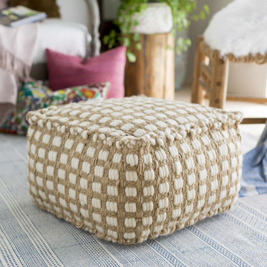 Brookneal Pouf - Quahog Bay Bedding