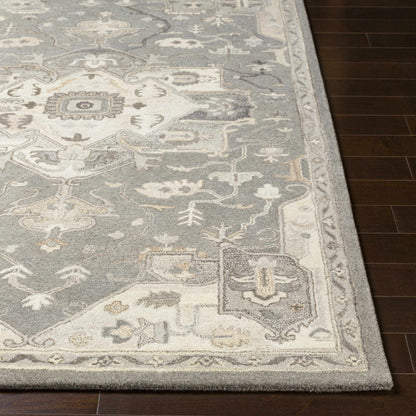 Broomfield 1196 Hand Tufted Taupe Wool Rug - Quahog Bay Bedding