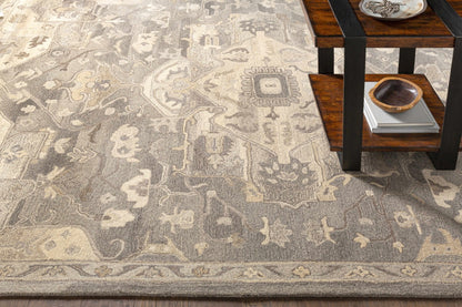Broomfield 1196 Hand Tufted Taupe Wool Rug - Quahog Bay Bedding