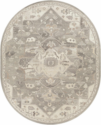 Broomfield 1196 Hand Tufted Taupe Wool Rug - Quahog Bay Bedding