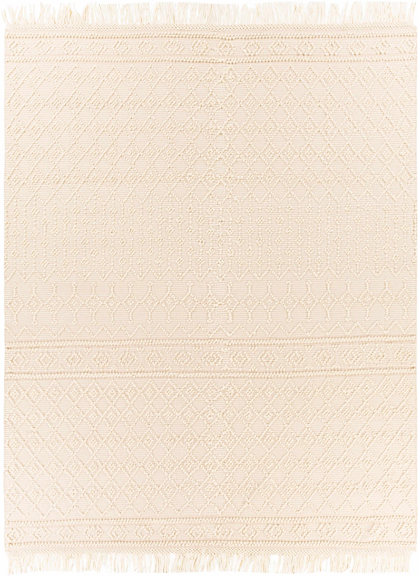 Brothers Beige Wool&Cotton Rug - Clearance