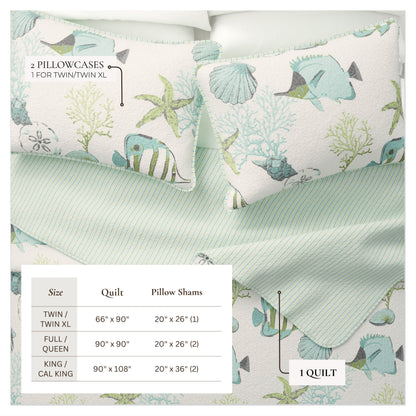 Seaside Collection Quilt Set - Coastal Quilts