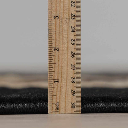 Buckhaven Black Southwestern Area Rug - Quahog Bay Bedding