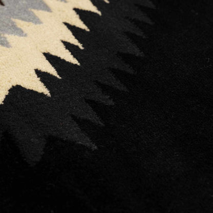 Buckhaven Black Southwestern Area Rug - Quahog Bay Bedding