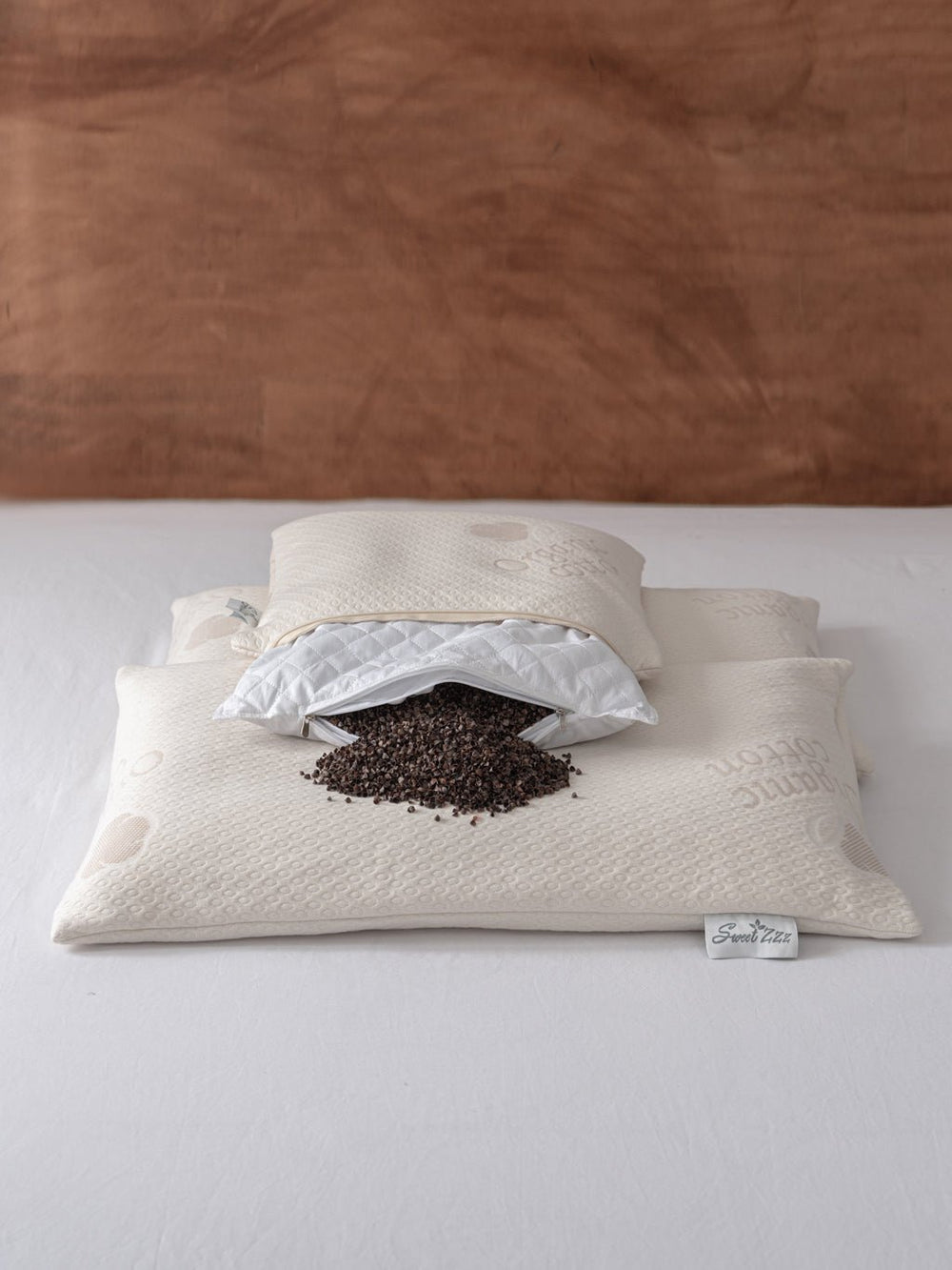 Buckwheat Pillow | Cooling, Adjustable Support | Sweet Zzz - Quahog Bay Bedding