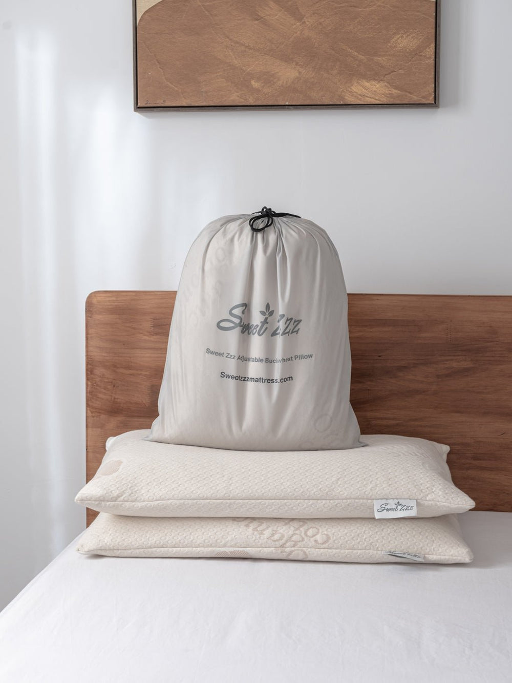 Buckwheat Pillow | Cooling, Adjustable Support | Sweet Zzz - Quahog Bay Bedding