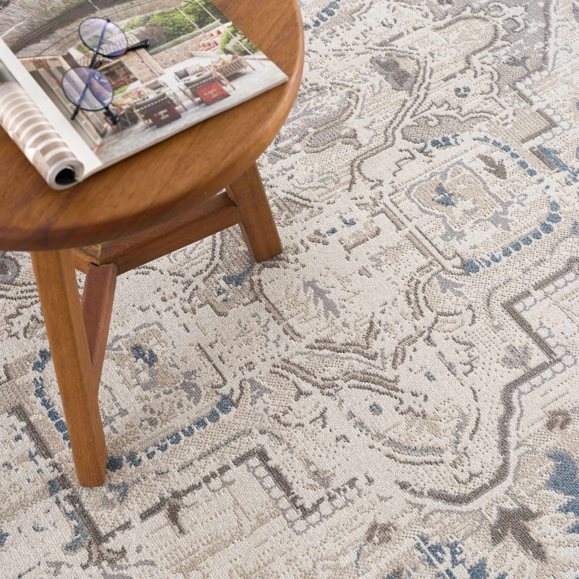 Cabacungan Cream Washable Area Rug - Clearance Rugs On Sale - Quahog Bay Bedding