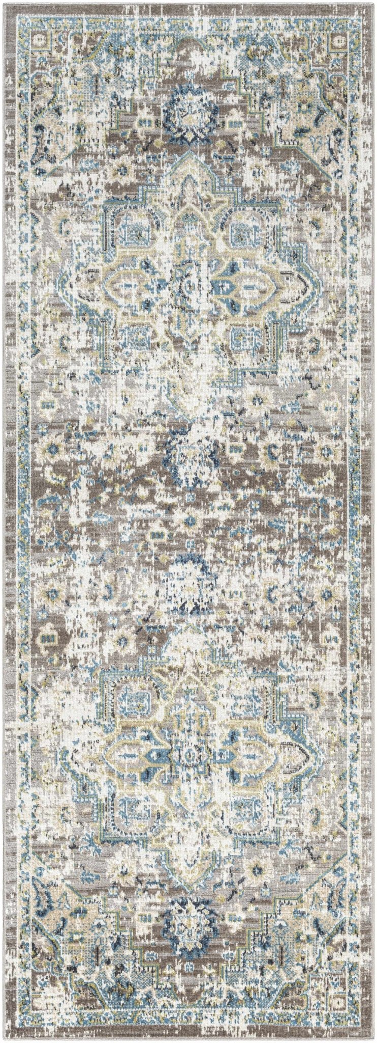 Cabacungan Gray & Blue - Washable Area Rugs - Quahog Bay Bedding