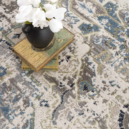 Cabacungan Gray & Blue - Washable Area Rugs - Quahog Bay Bedding