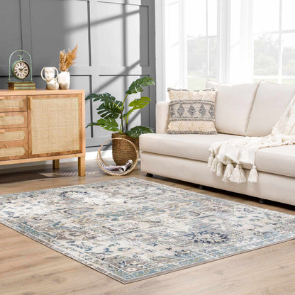 Cabacungan Gray & Blue - Washable Area Rugs - Quahog Bay Bedding
