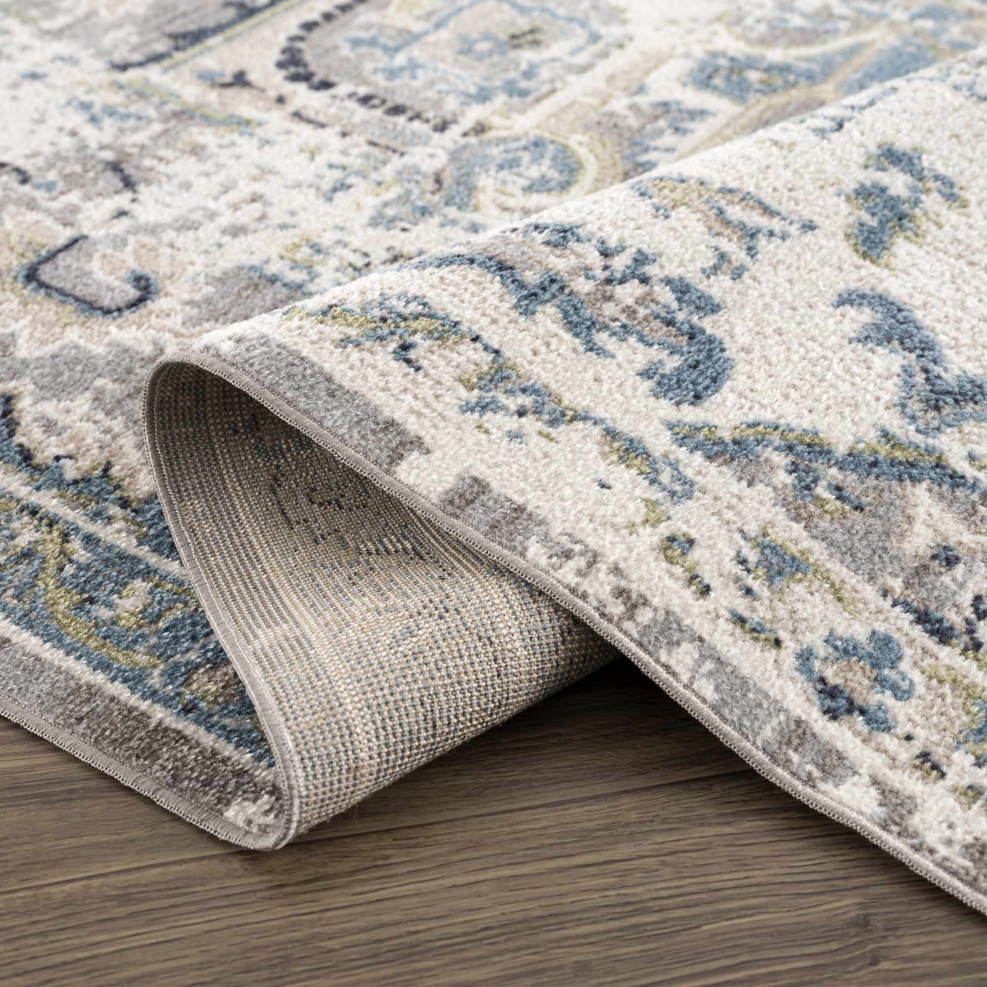 Cabacungan Gray & Blue - Washable Area Rugs - Quahog Bay Bedding