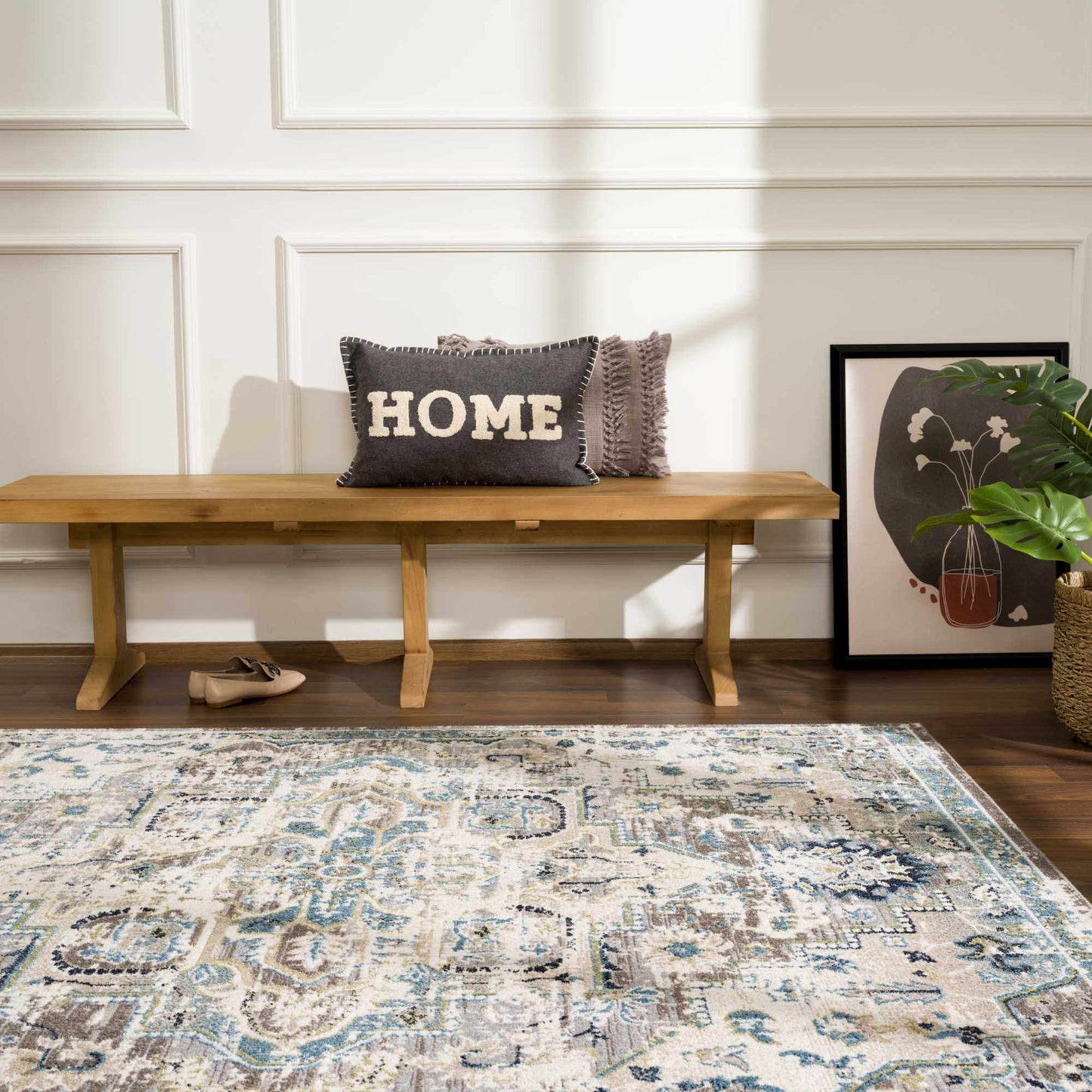 Cabacungan Gray & Blue - Washable Area Rugs - Quahog Bay Bedding