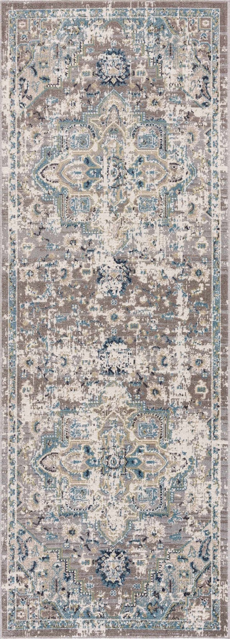 Cabacungan Gray & Blue - Washable Area Rugs - Quahog Bay Bedding