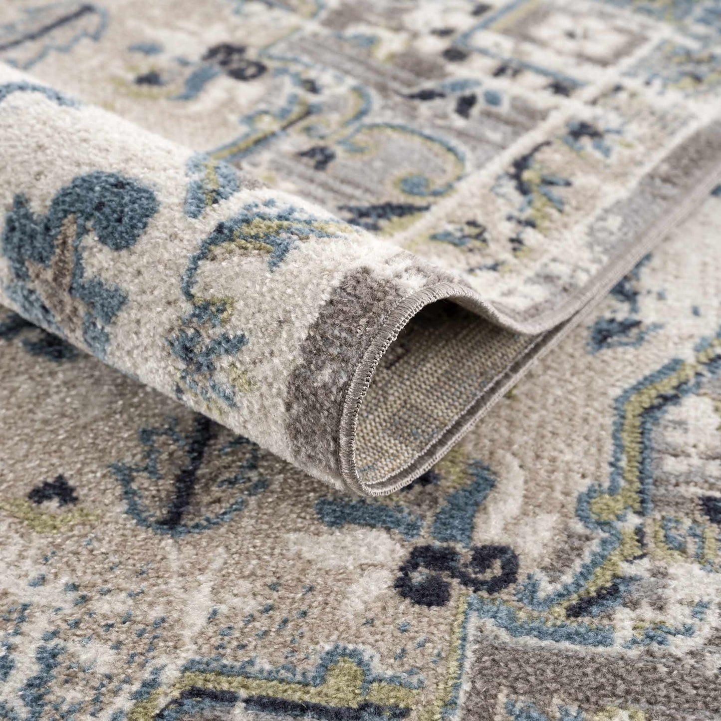 Cabacungan Gray & Blue - Washable Area Rugs - Quahog Bay Bedding