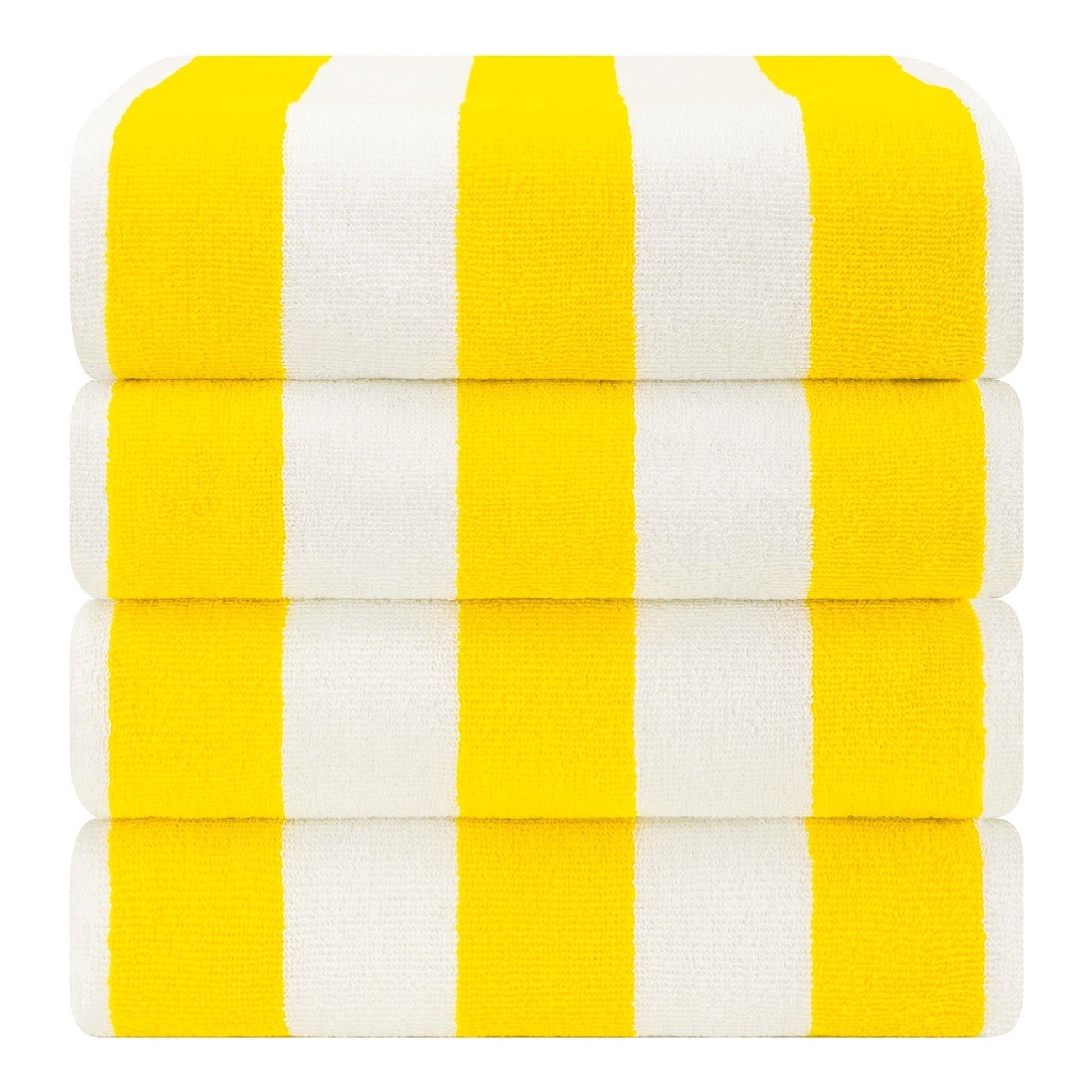 Cabana Striped Cotton Beach Towels 4 Pack - Quahog Bay Bedding