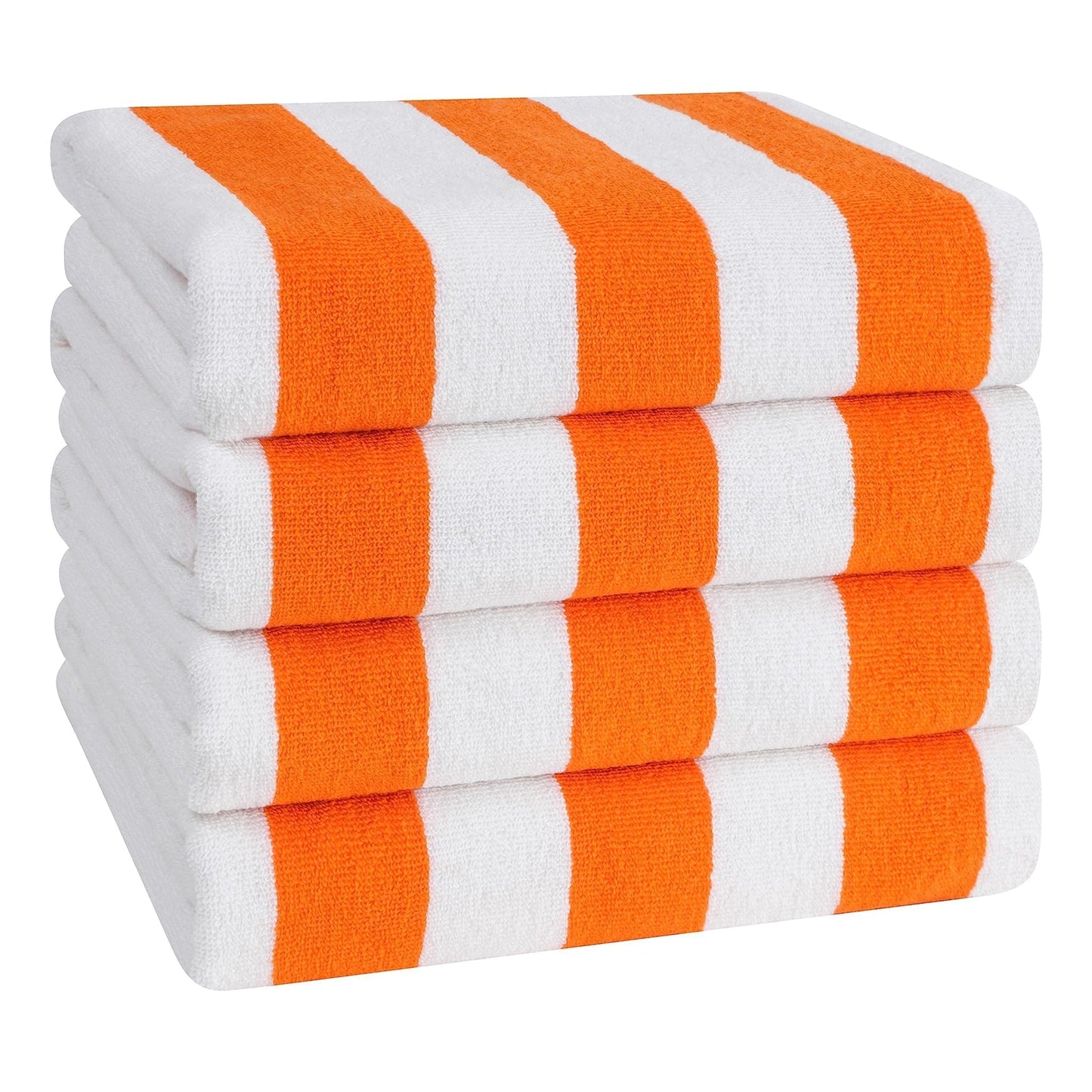 Cabana Striped Cotton Beach Towels 4 Pack - Quahog Bay Bedding