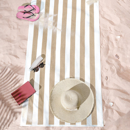 Cabana Striped Cotton Beach Towels 4 Pack - Quahog Bay Bedding