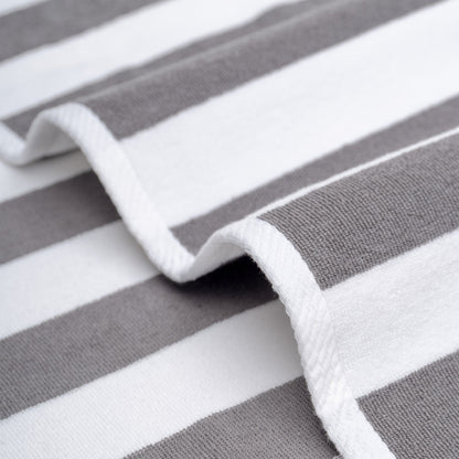 Cabana Striped Cotton Beach Towels 4 Pack - Quahog Bay Bedding
