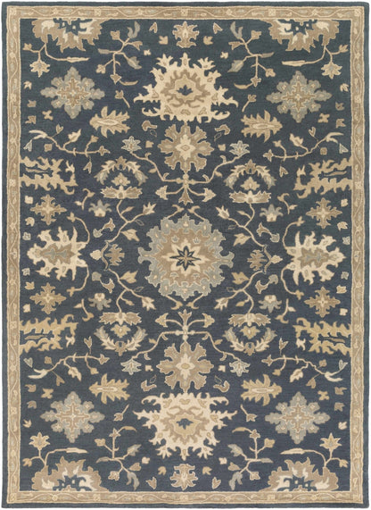 Caesar 1154 Navy Wool Rug - Quahog Bay Bedding
