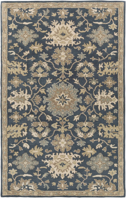 Caesar 1154 Navy Wool Rug - Quahog Bay Bedding