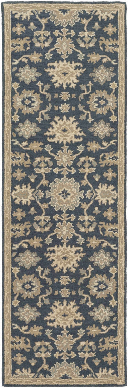 Caesar 1154 Navy Wool Rug - Quahog Bay Bedding