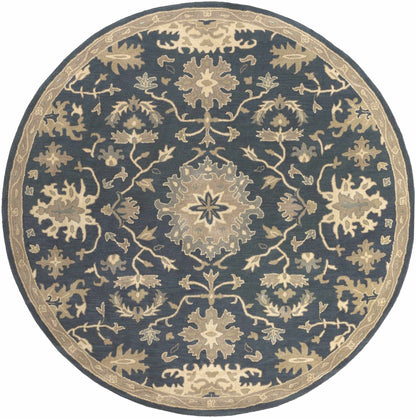 Caesar 1154 Navy Wool Rug - Quahog Bay Bedding