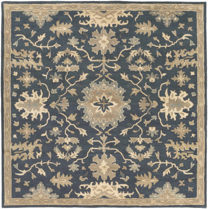Caesar 1154 Navy Wool Rug - Quahog Bay Bedding