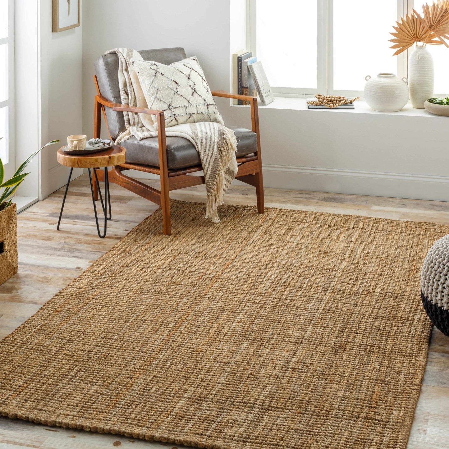 Calla Jute Tan Area Rug - Livabliss x Becki Owens - Quahog Bay Bedding