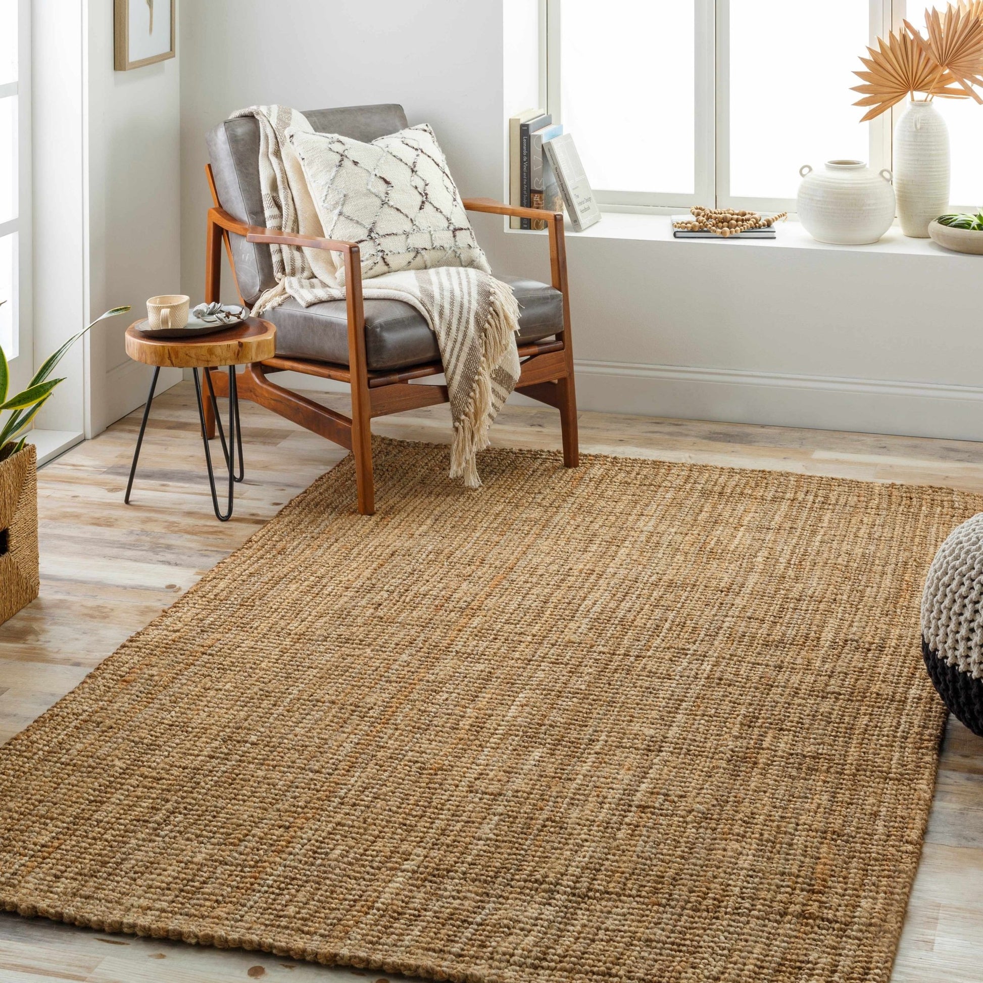 Calla Jute Tan Area Rug - Livabliss x Becki Owens - Quahog Bay Bedding