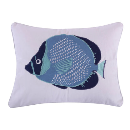 Camps Bay Fish Pillow - Quahog Bay Bedding