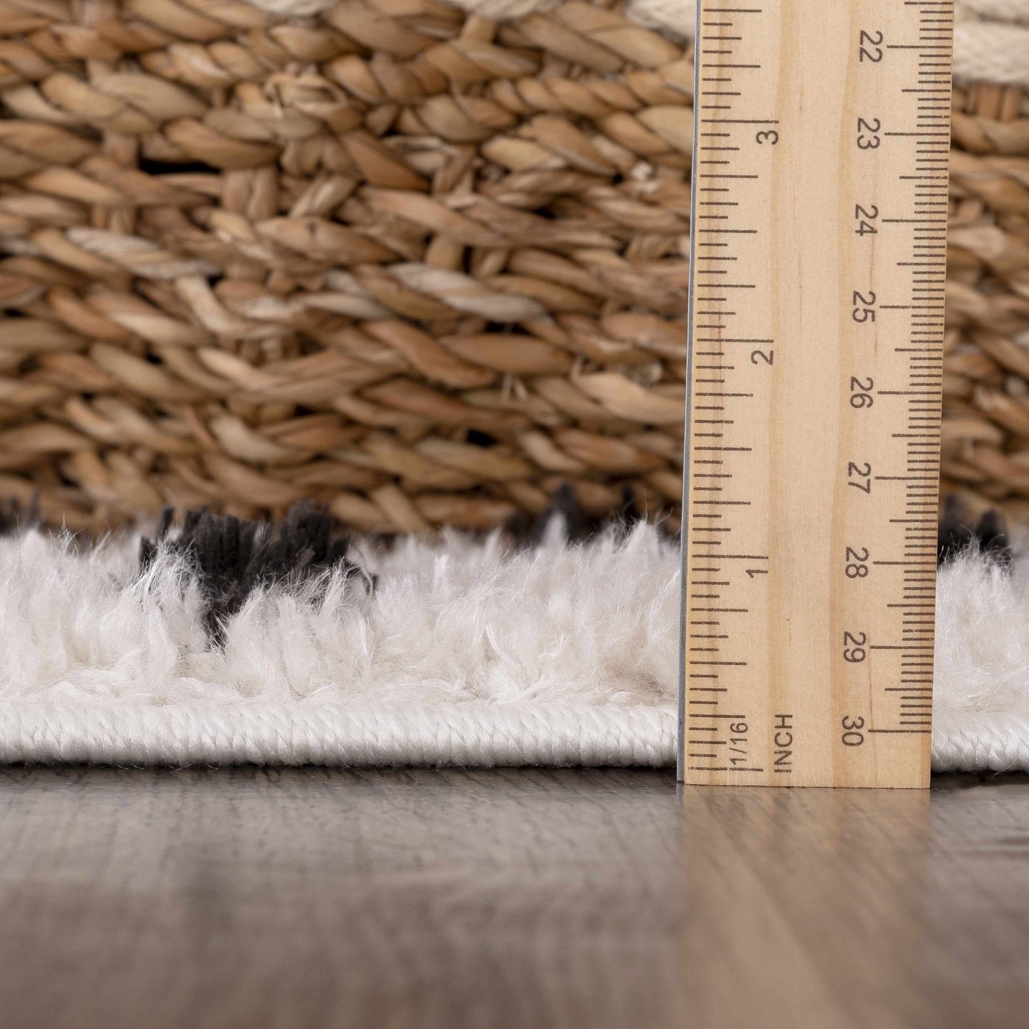 Cansu Black & White Dotted Area Rug - Quahog Bay Bedding